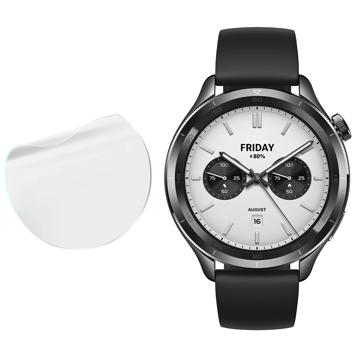 Bizon Watch Film Hydrogel Duo w zestawieniu z Garmin Instinct 3 50 mm